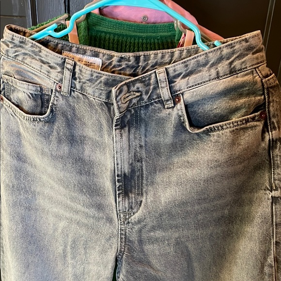 Zara Gray Full length TRF High Rise Jeans - Picture 3 of 5